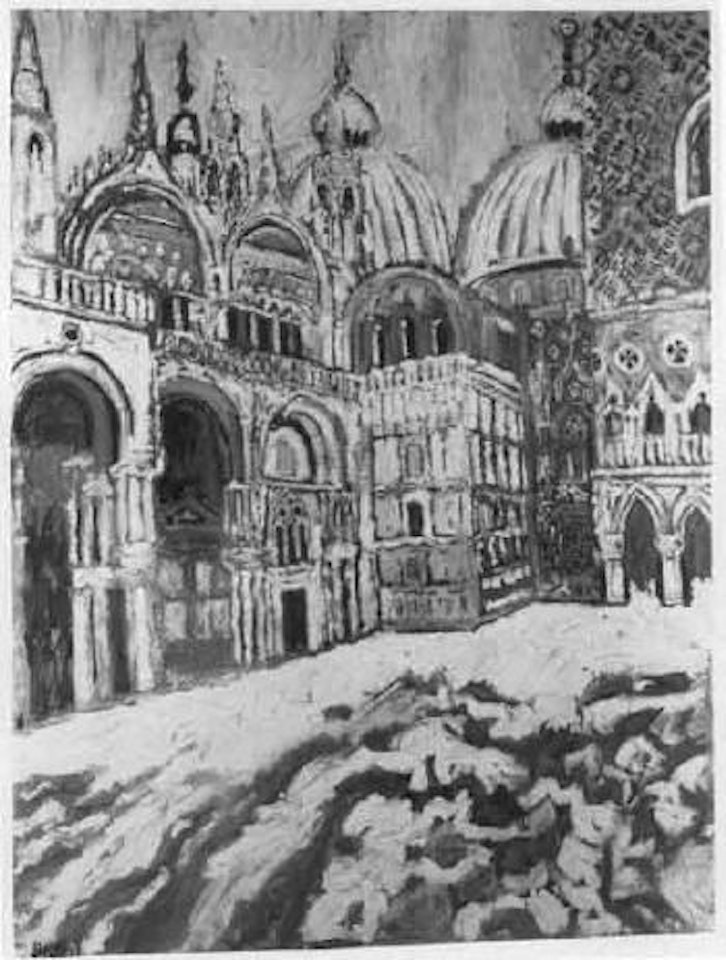 Snow, San Marco by John Bratby