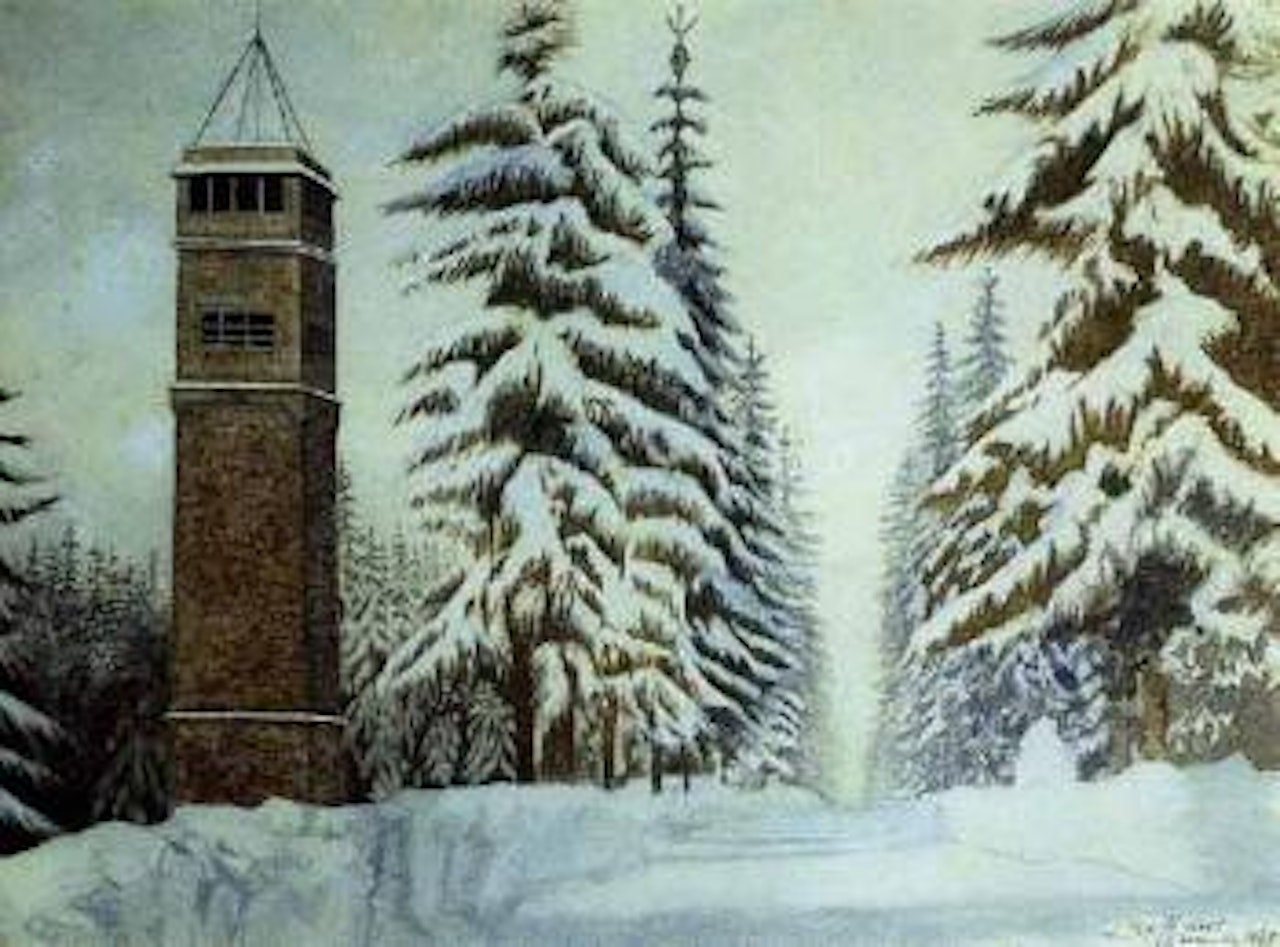 Landscape with snow by Léon Spilliaert