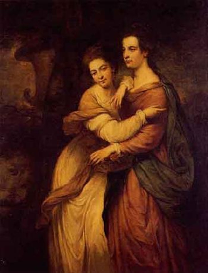 Miss Emma and miss Elizabeth Crewe by Circle of Joshua Reynolds
