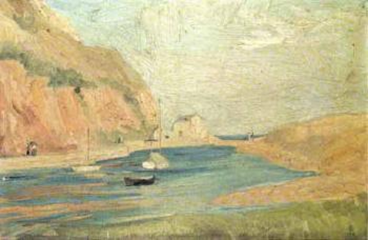 Coastal estuary by Alfred Stevens