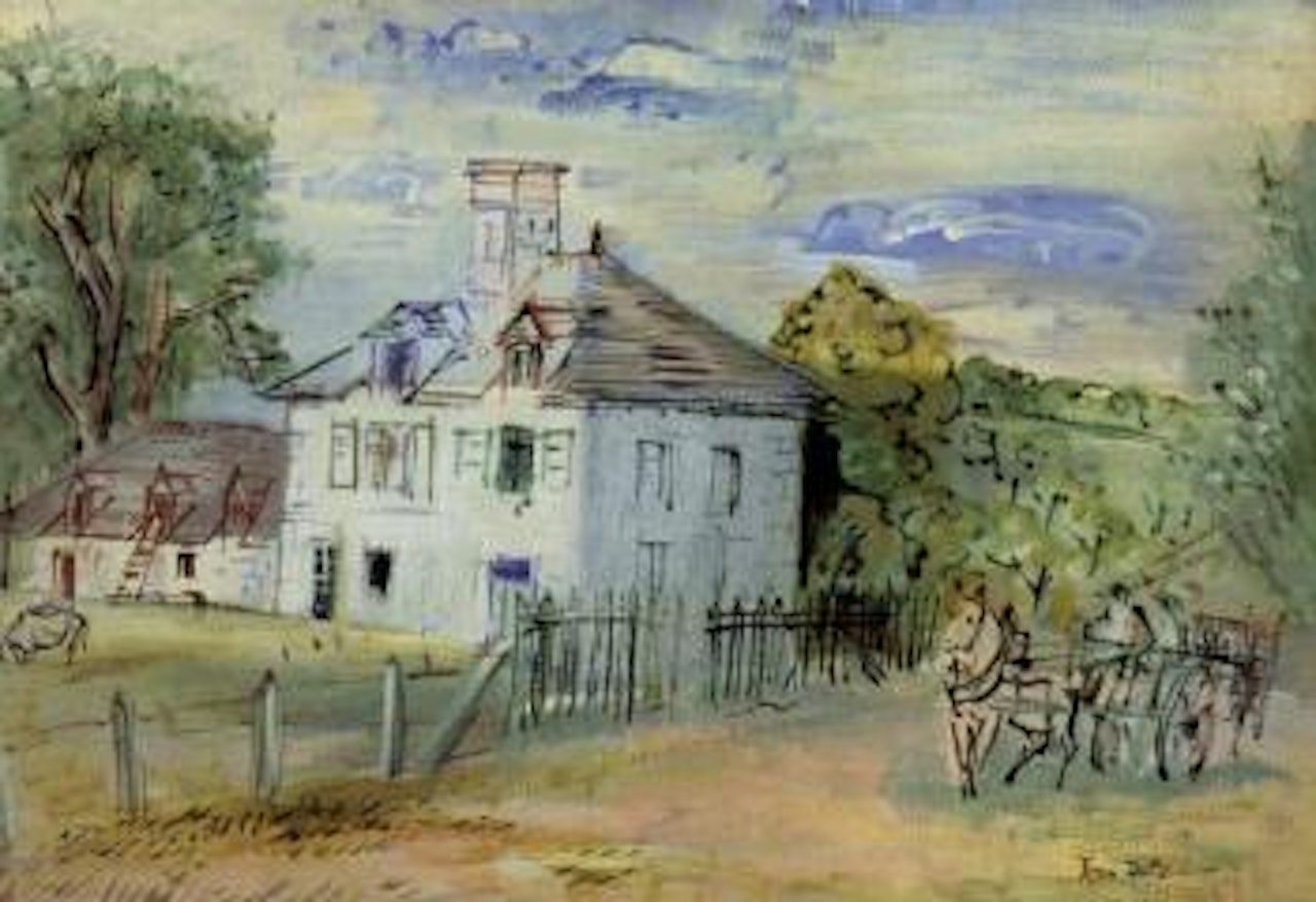 Rue de village by Jean Dufy