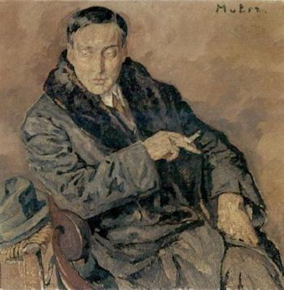 Portrait of man by Mela Muter