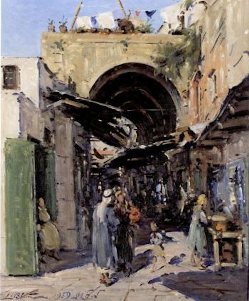 David Street, Old Jerusalem by Ludwig Blum