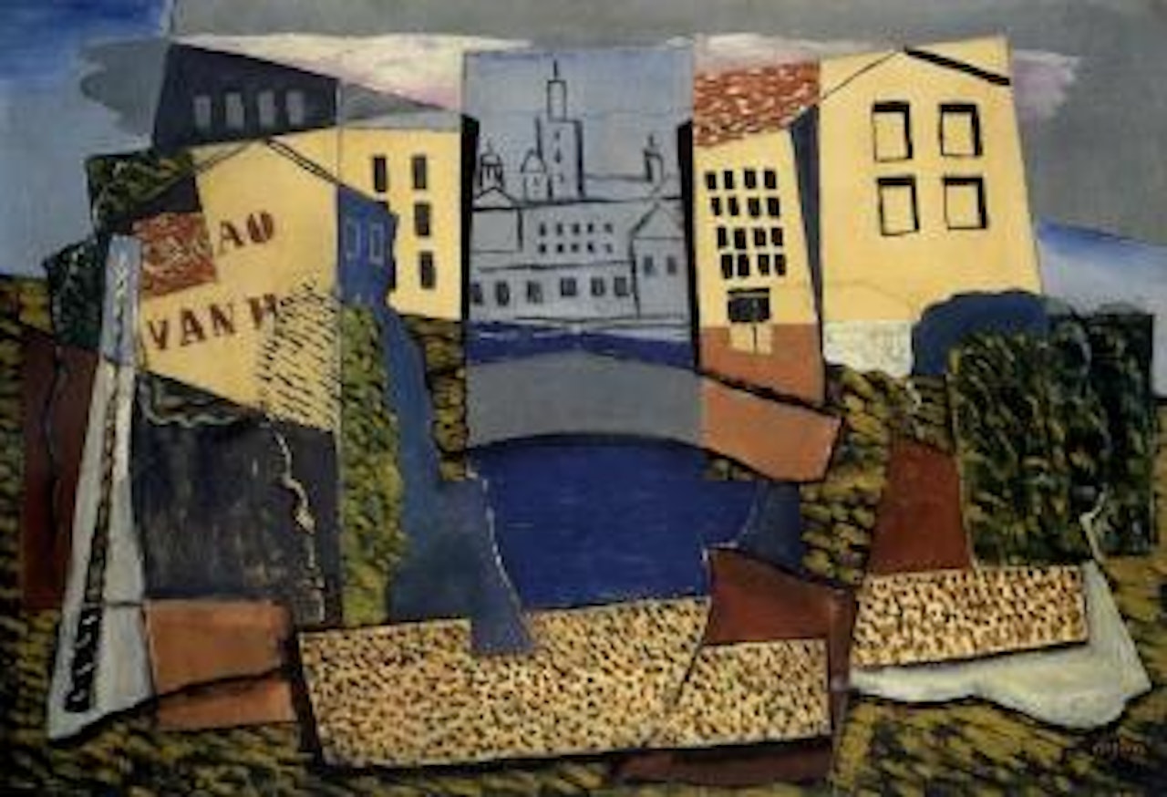 Paysage cubiste by Henri Hayden