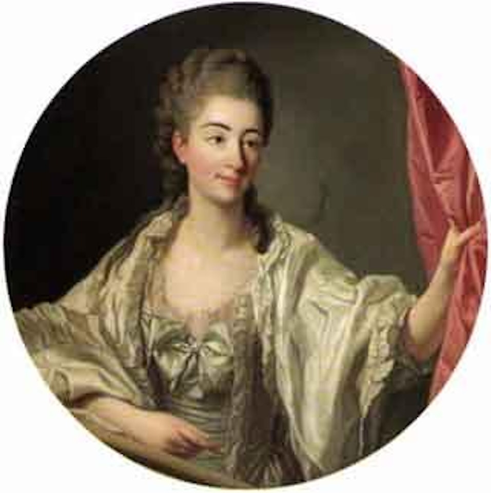Portrait of lady said to be Laura Fitz-James by French School