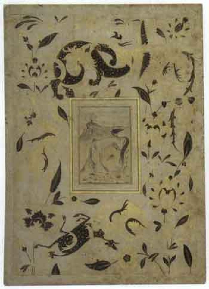 Emaciated horse by Safavid School