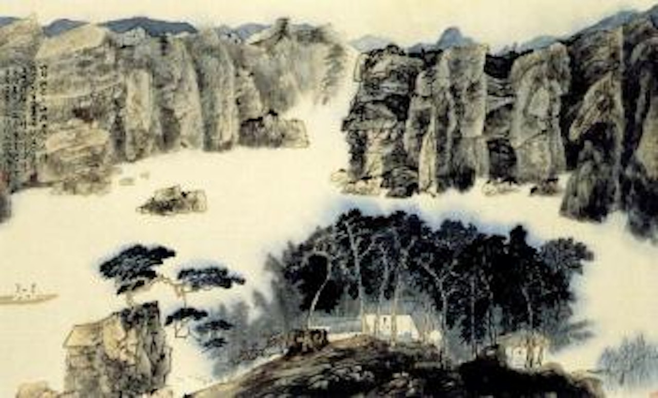 Landscape after poem y Su Dongpo by Jiang Zhaoshen