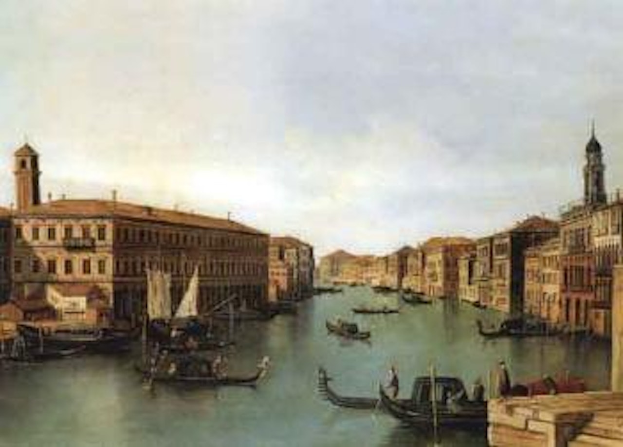 View of Grand Canal by Venetian School