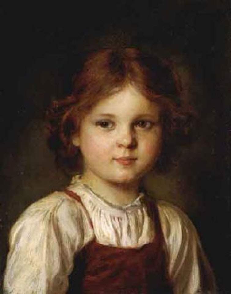 Girl's portrait by Franz von Defregger