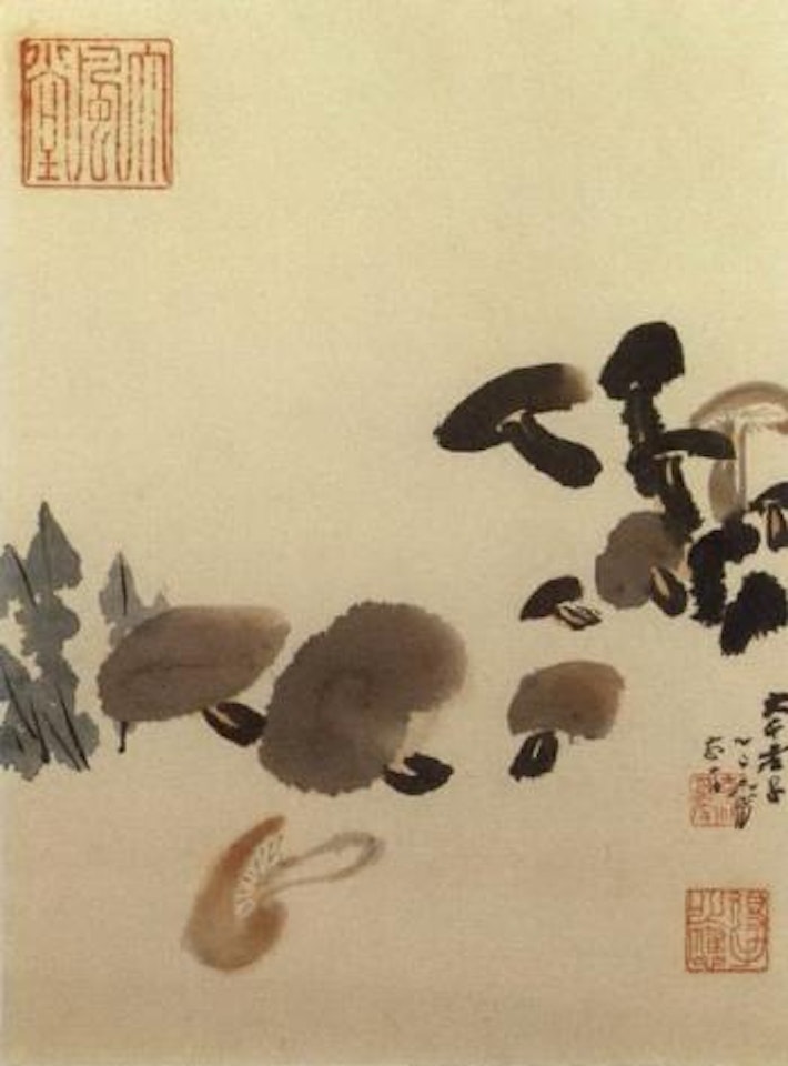 Mushrooms by Zhang Daqian