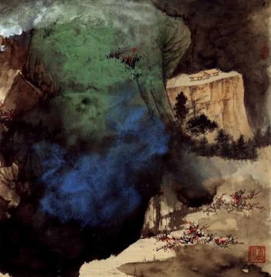 Mountain landscape by Zhang Daqian