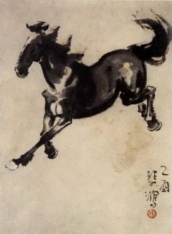 Galloping horse by Xu Beihong