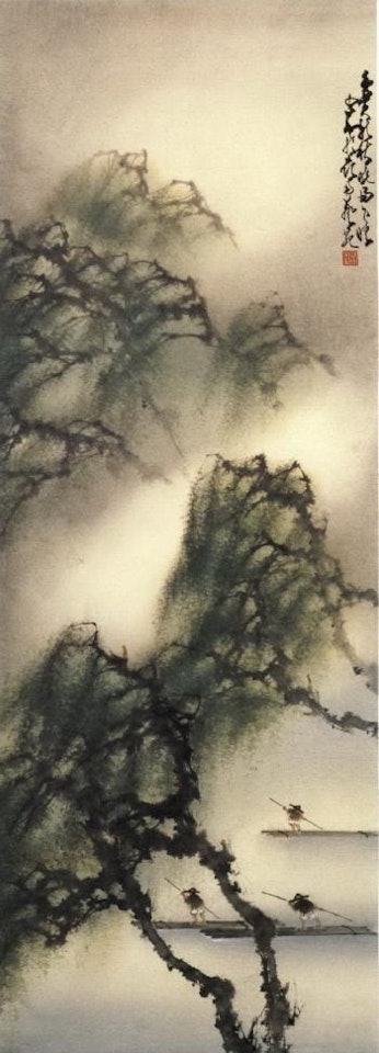 Morning landscape after raining by Zhao Shao'ang