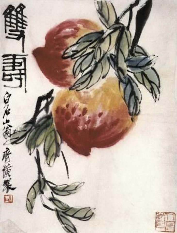Double longevity by Qi Baishi