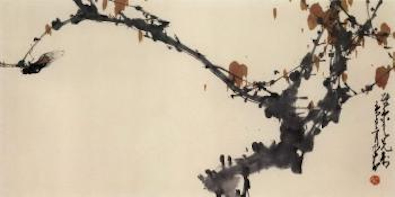 Cicada on branch by Zhao Shao'ang