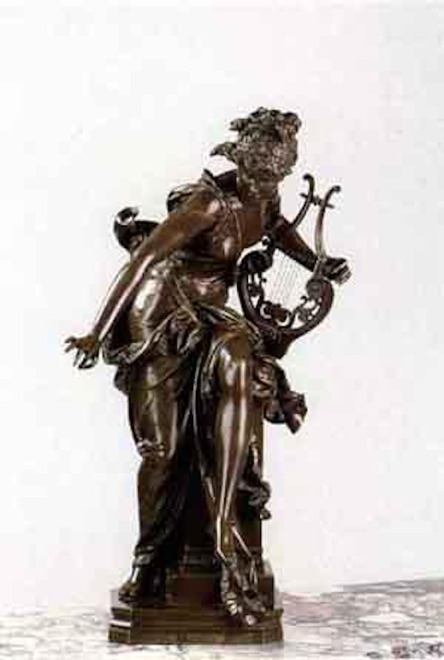 Meoldie, allegorical figure group by Albert-Ernest Carrier-Belleuse