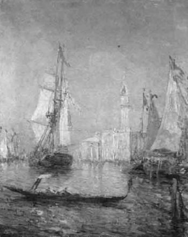Vessels on the Grand Canal by Félix Ziem