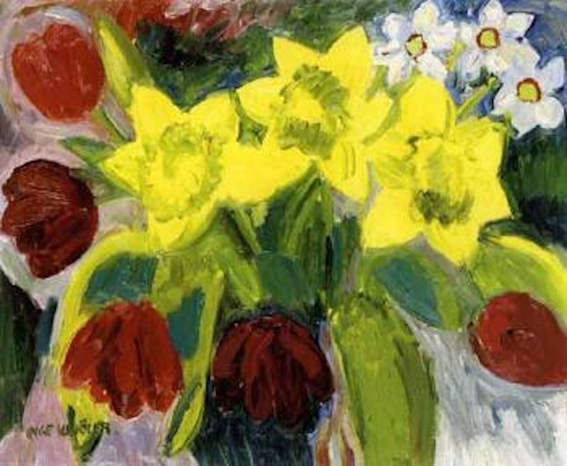 Spring flowers by Inge Schiöler