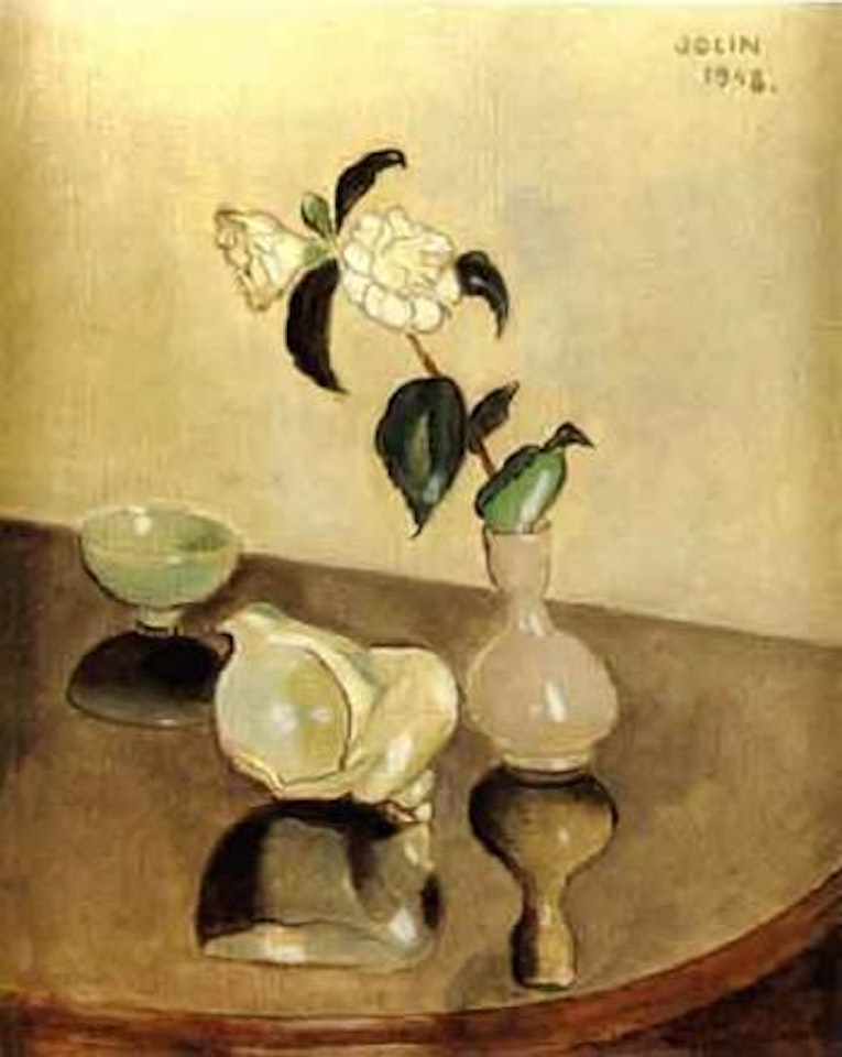 Still life with vase and shell by Einar Jolin