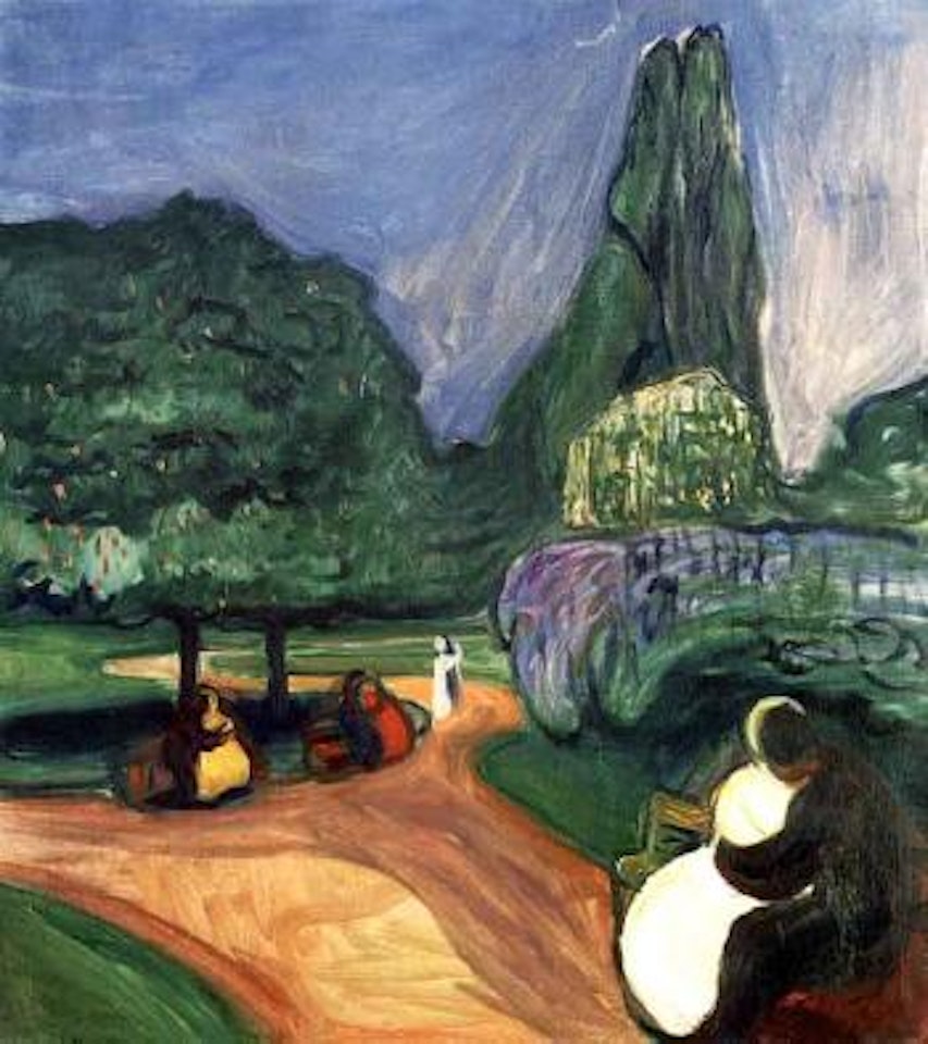 Sommernacht in studentenhain by Edvard Munch