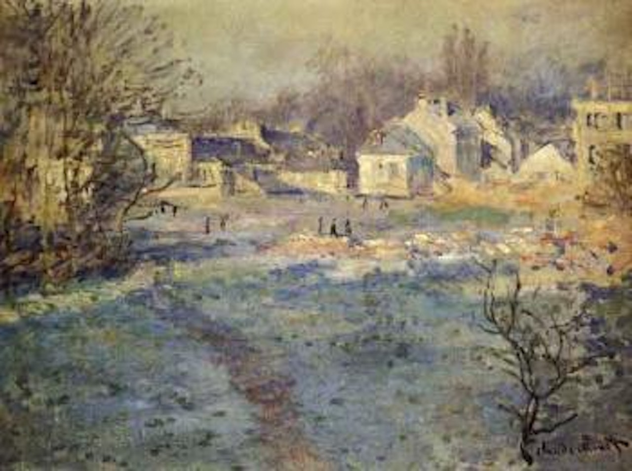 Gelee blanche by Claude Monet