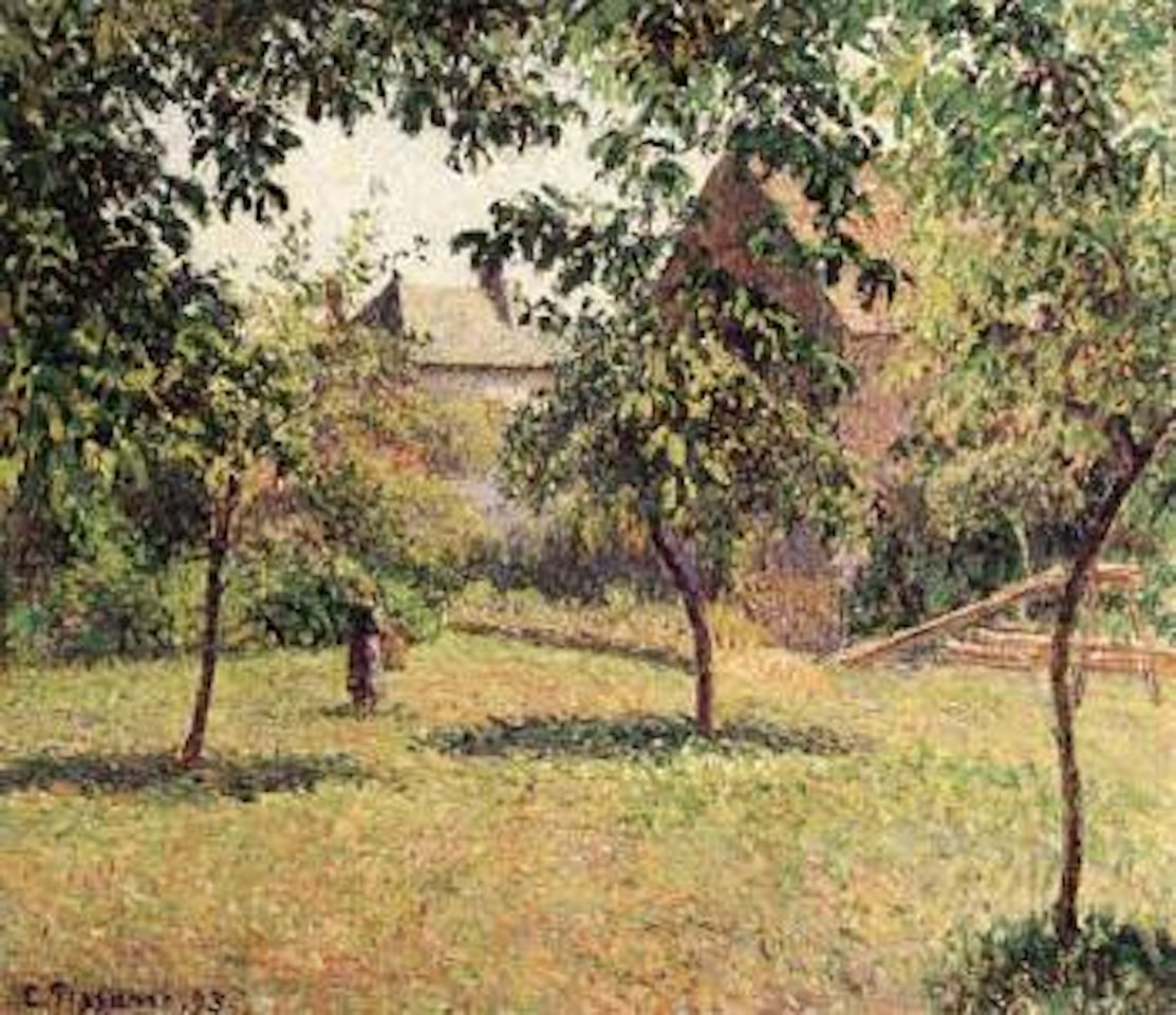 La grange, matin, Eragny by Camille Pissarro