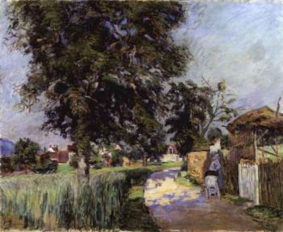 La route de Damiette a Saint-Remy by Armand Guillaumin
