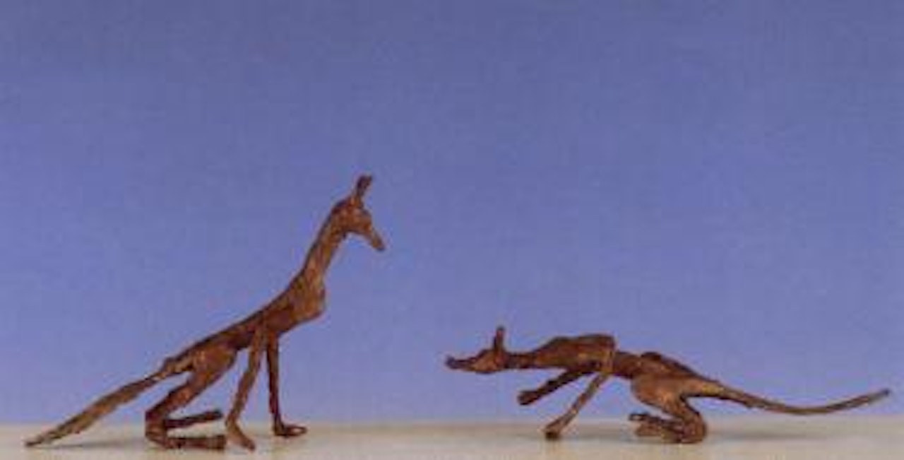 Loup et renard by Diego Giacometti