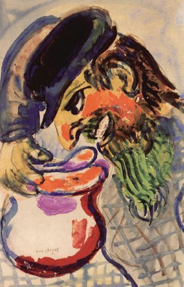 Homme a la soupe by Marc Chagall