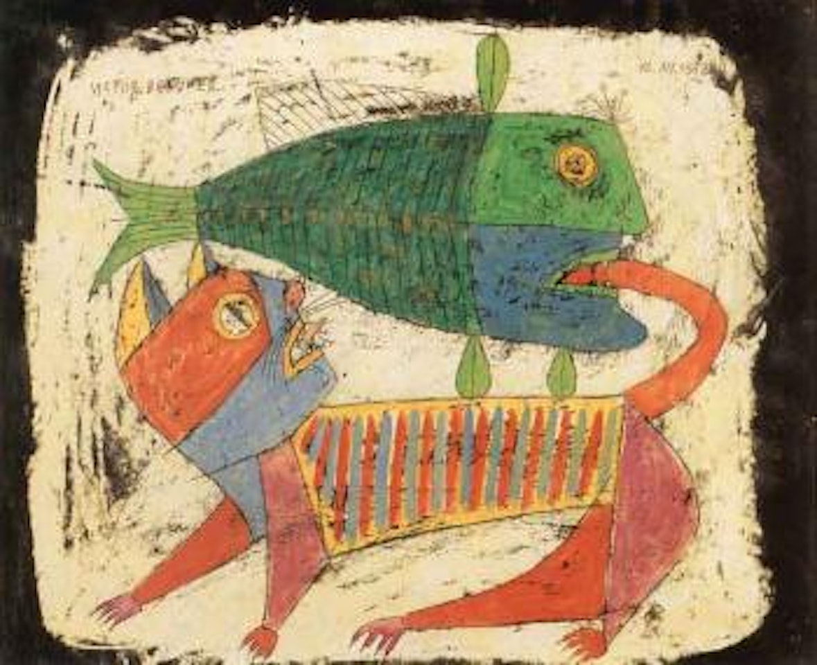 Poisson et chat by Victor Brauner