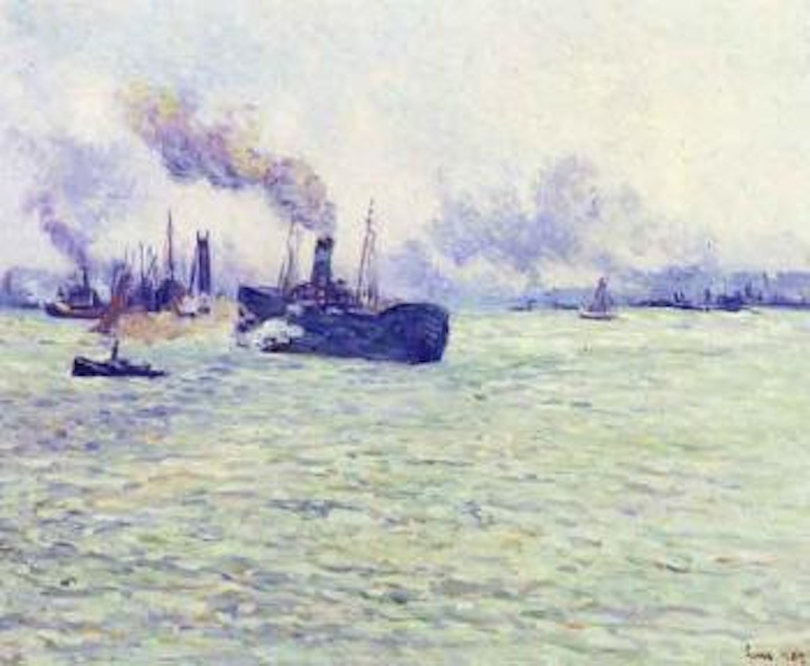 Port de Rotterdam by Maximilien Luce