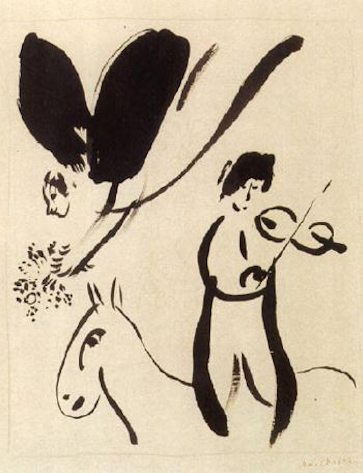 Ange et poete by Marc Chagall