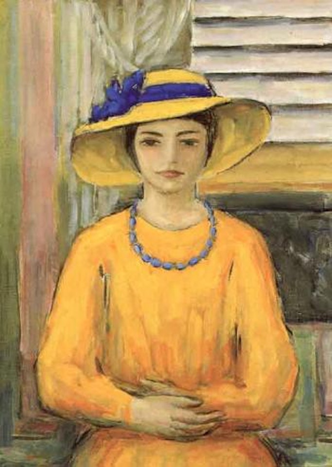 Jeune fille a la robe et au chapeau by Henri Lebasque