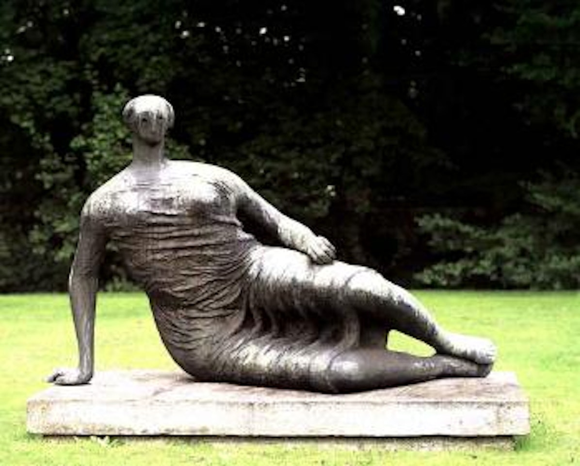 Draped reclining woman by Henry Moore
