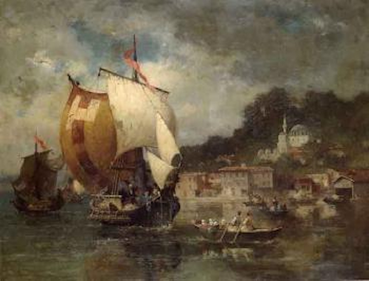 Shipping off the Turkish coast by Germain-Fabius Brest