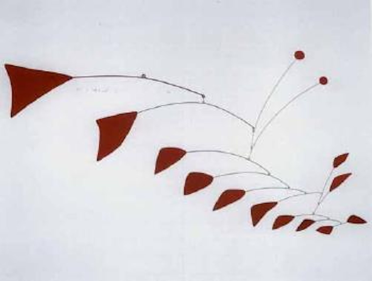 Red - Triangle and Thirteen by Alexander Calder