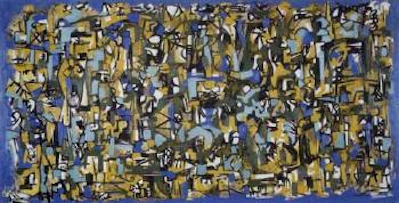 Blue abstract by Ad Reinhardt