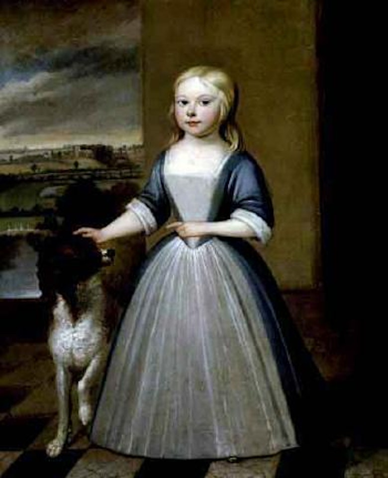 Portrait of girl by English School