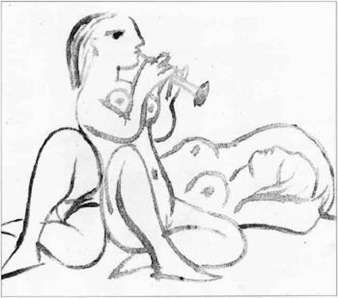 Flautist and dreamer by Pablo Picasso