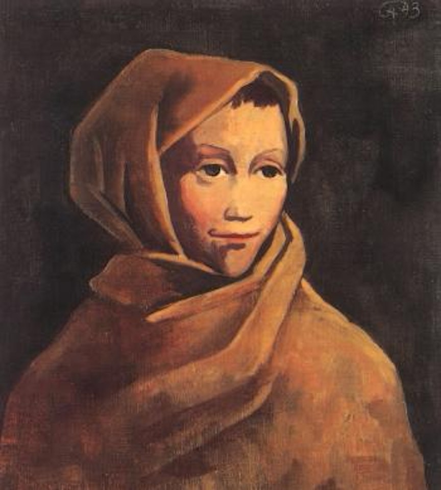 Portrait of girl by Karl Hofer