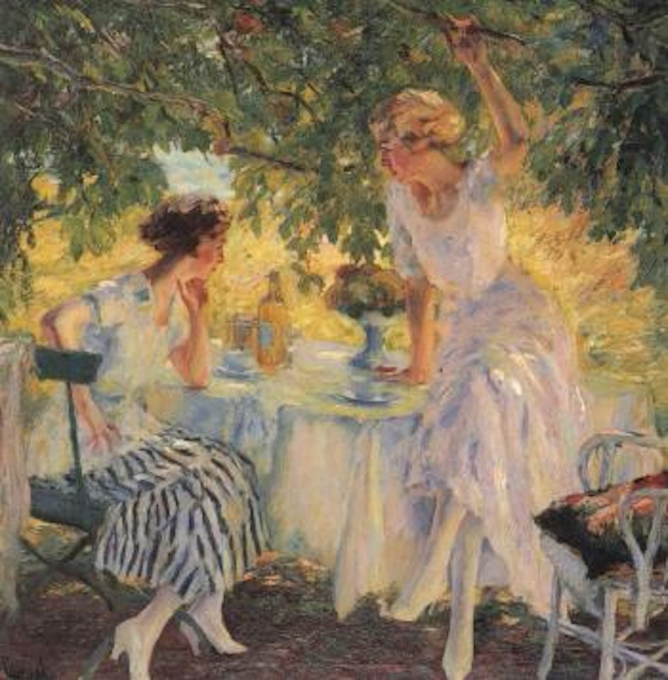Summer hours on terrace by Edward Cucuel