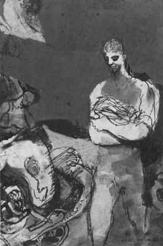 Woodman carrying faggots by Keith Vaughan