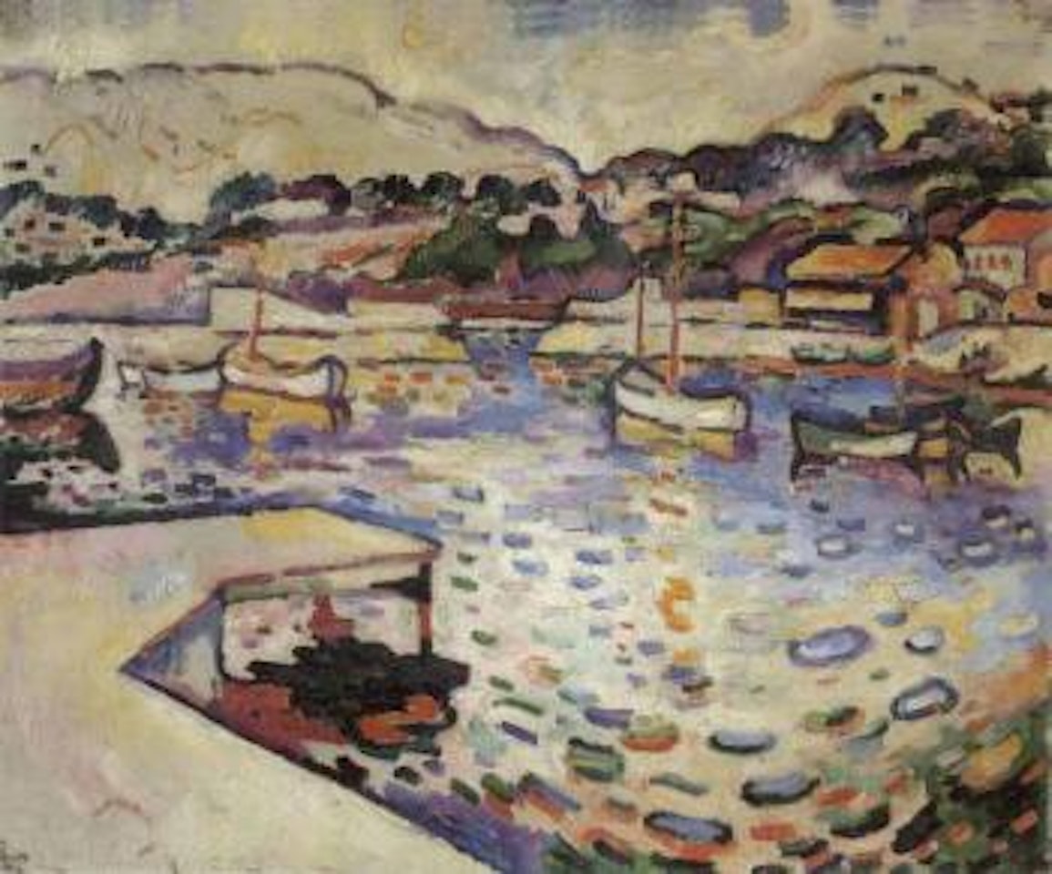 Le Port de l'Estaque, l'embarcadere by Georges Braque