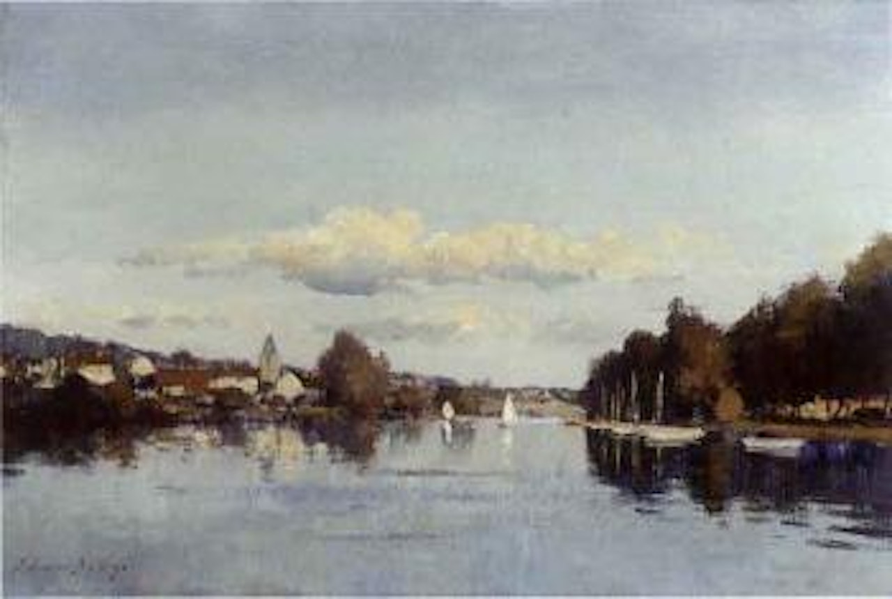 Summer evening on the Upper Seine by Edward Seago