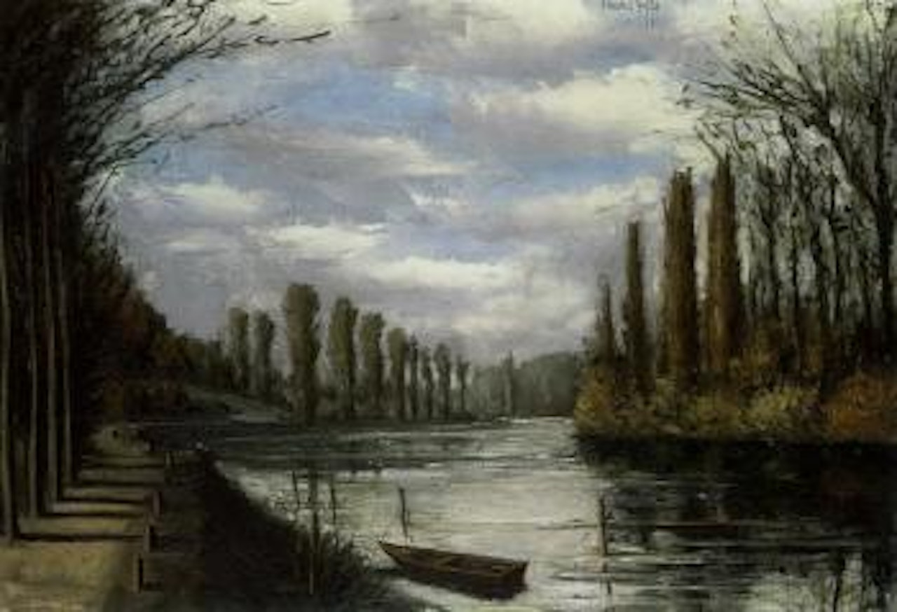 Les bords de l'Oise, automne by Bernard Buffet