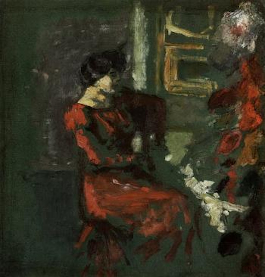 Jeune femme assise, etude pour le portrait de Madame Hessel by Pierre Bonnard