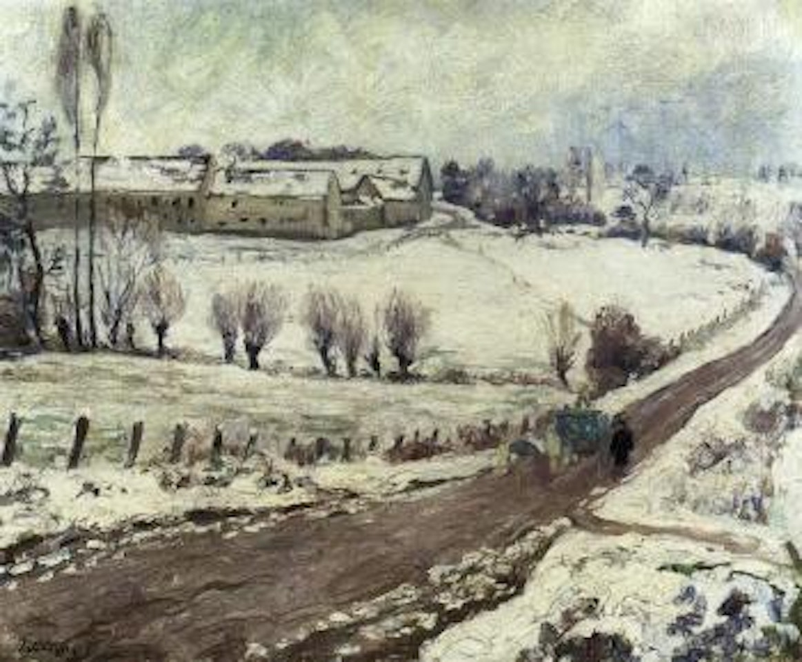 La ferme a Lagny en hiver by Henri Lebasque
