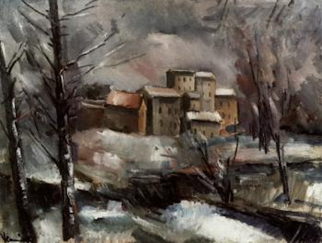 Paysage d'hiver by Maurice de Vlaminck