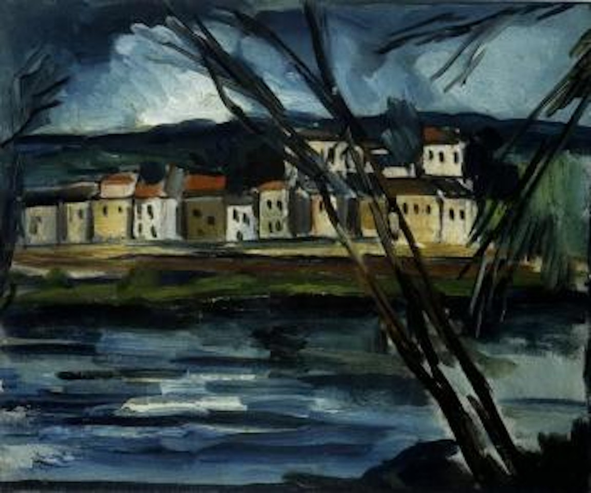 Bord de la riviere, la Seine a Triel by Maurice de Vlaminck