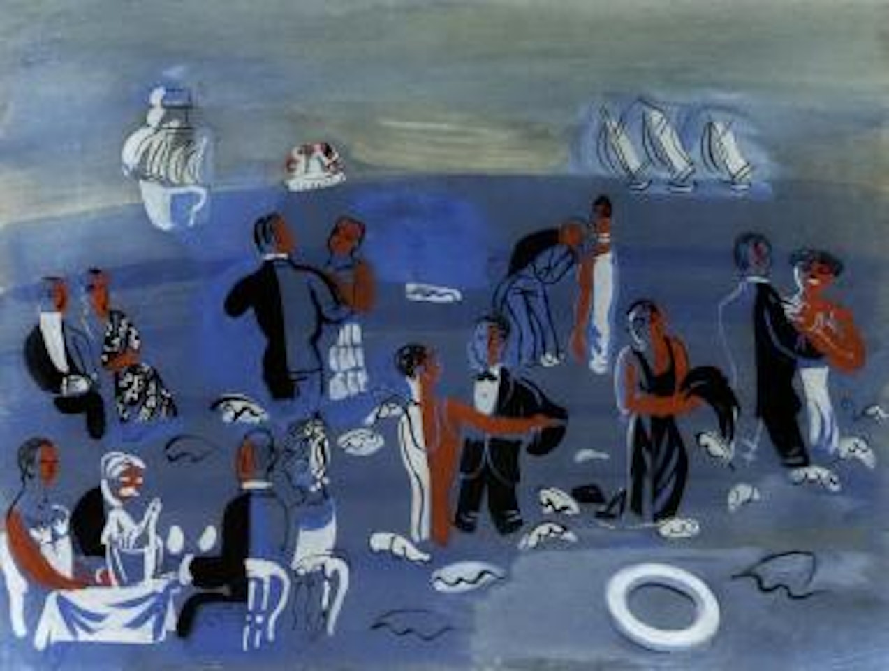Reception nautique by Raoul Dufy